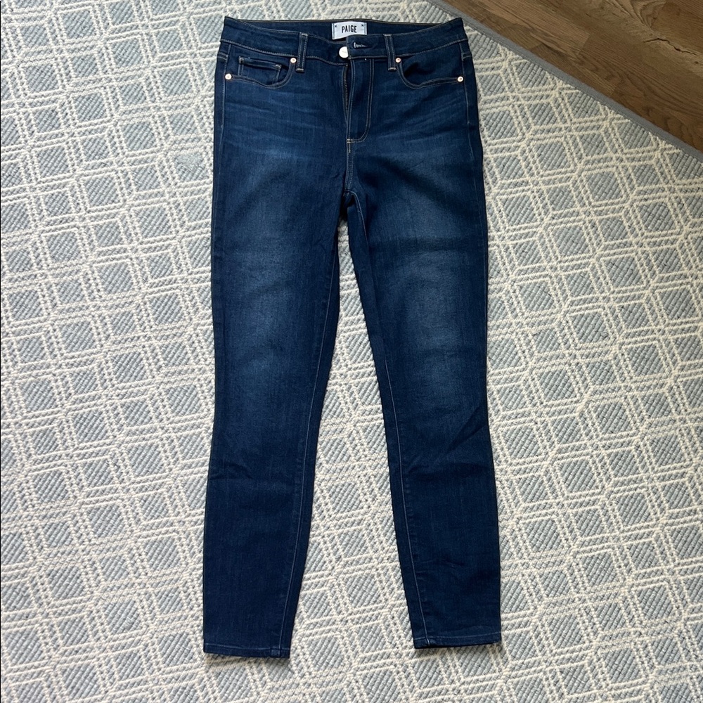 PAIGE Hoxton Ankle Dark Blue Jeans